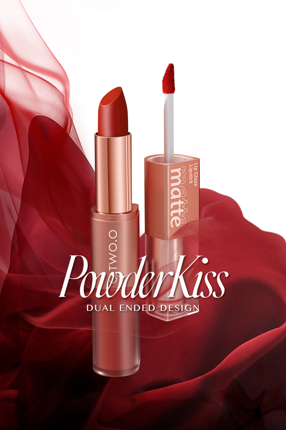 O.TWO.O 2 IN 1 LIP GLAZE AND LIPSTICK