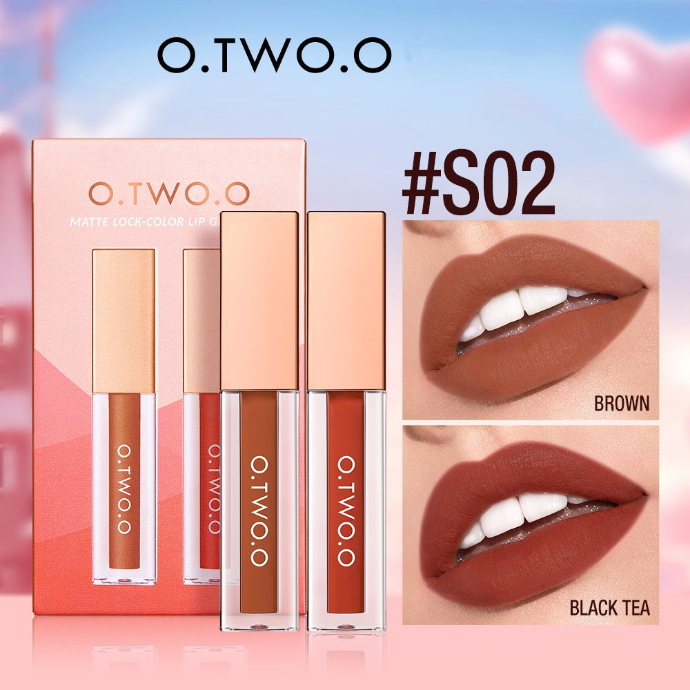 O.TWO.O MATTE LOCK COLOR LIP GLAZE SET