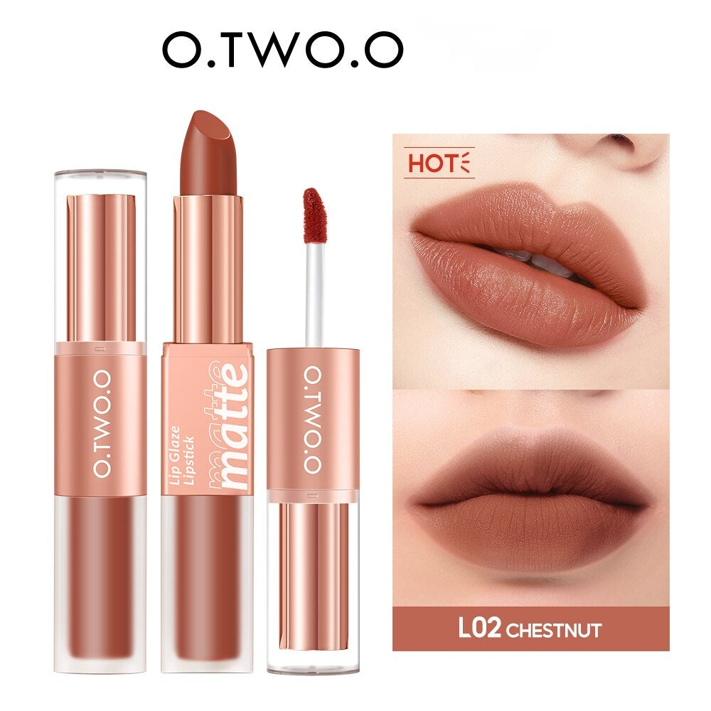 O.TWO.O 2 IN 1 LIP GLAZE AND LIPSTICK