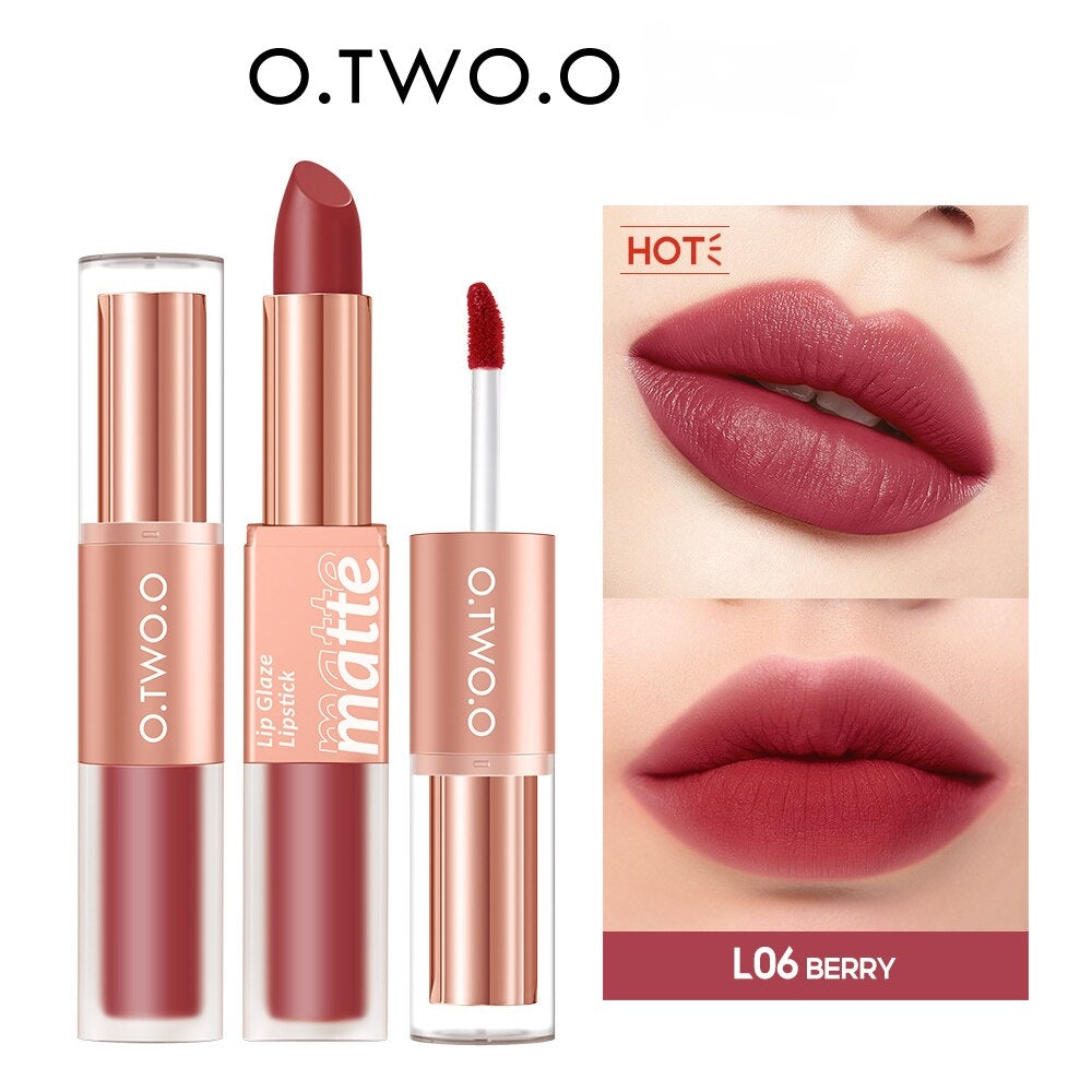 O.TWO.O 2 IN 1 LIP GLAZE AND LIPSTICK