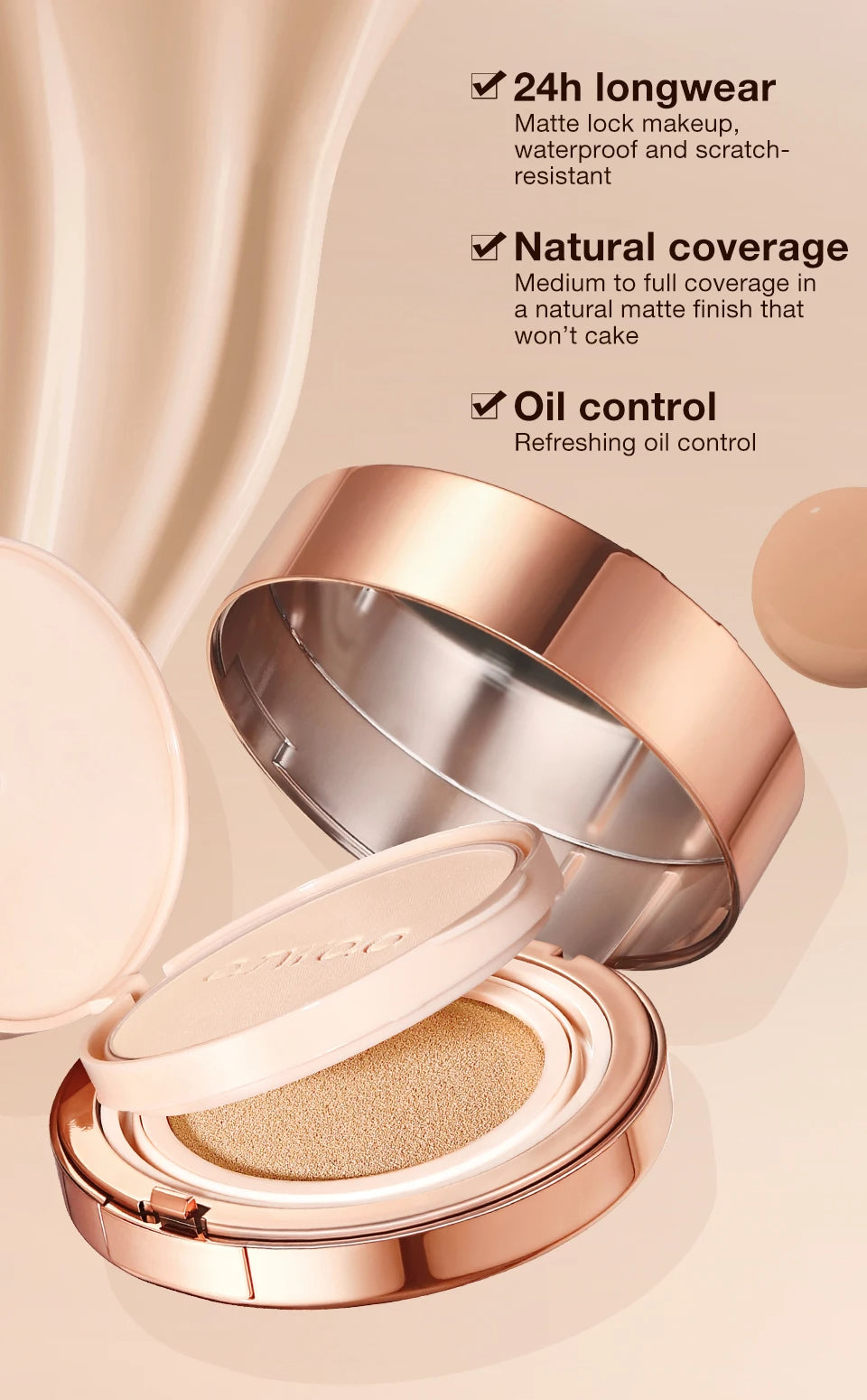 O.TWO.O ALL DAY SOFT FOCUS POWDER AND CUSHION CREAM