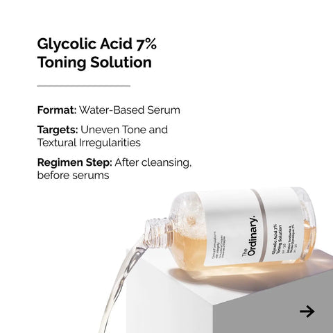 The Ordinary Glycolic Acid 7% Toning Solution ( Double Sticker )
