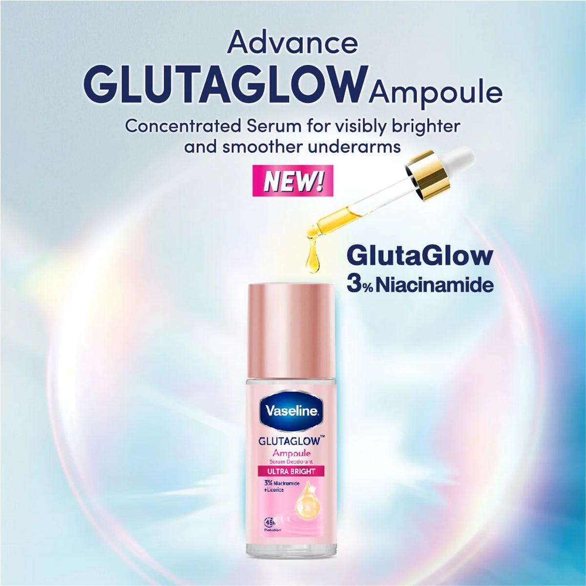 Vaseline GlutaGlow Serum Deodrant Ampoules 45ml