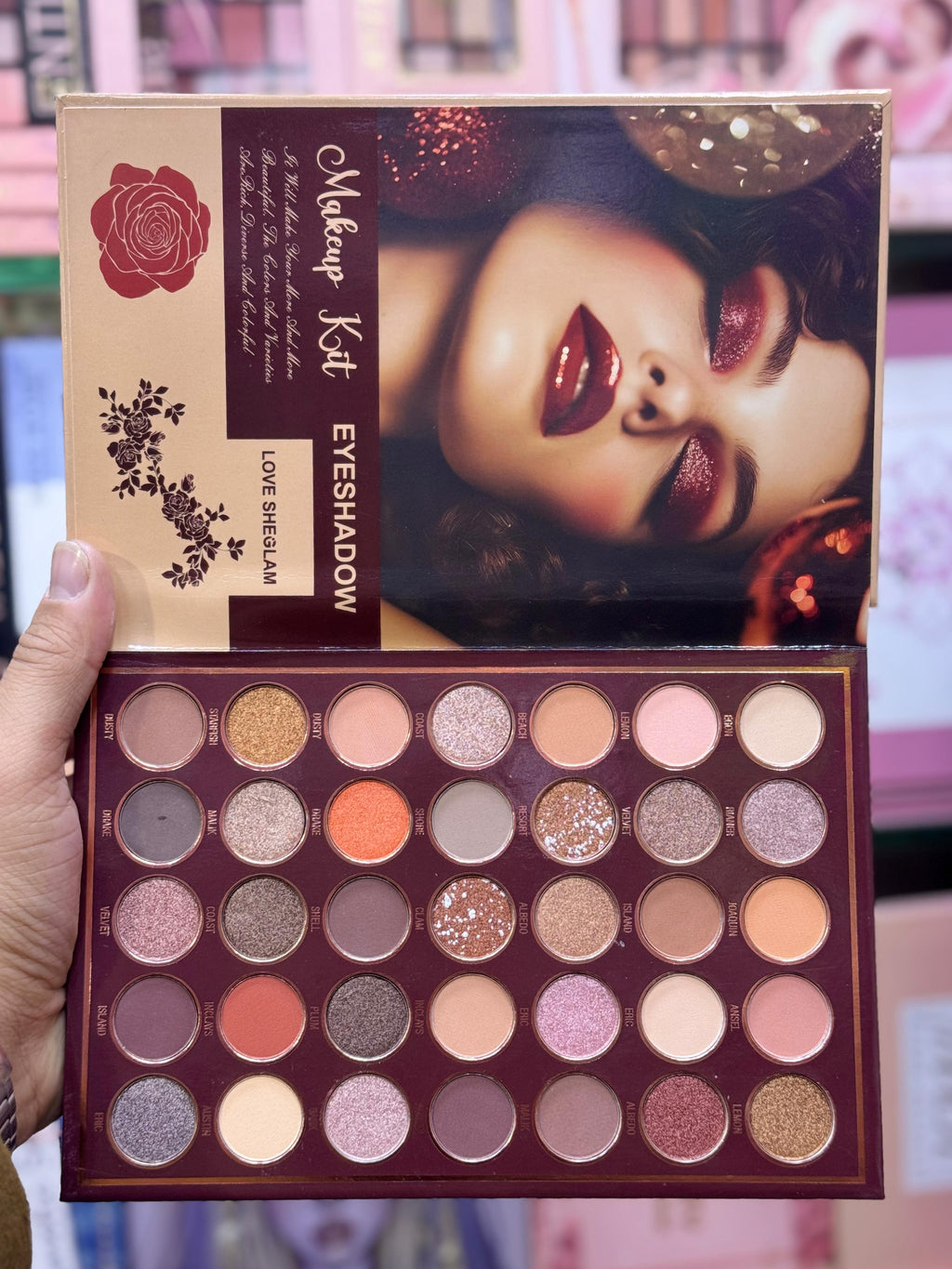 Nora Flowers 6 folding Make-up Kit