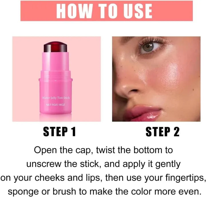 Milk Jelly Blush Makeup Lip Tint, Milk Jelly Tint, Jelly Blush Stick, 1 & 4Pcs Pack Available