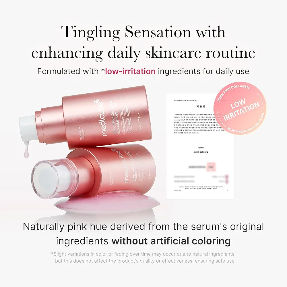 Medicube PDRN Pink Collagen Exosome Shot 7,500 ppm.
