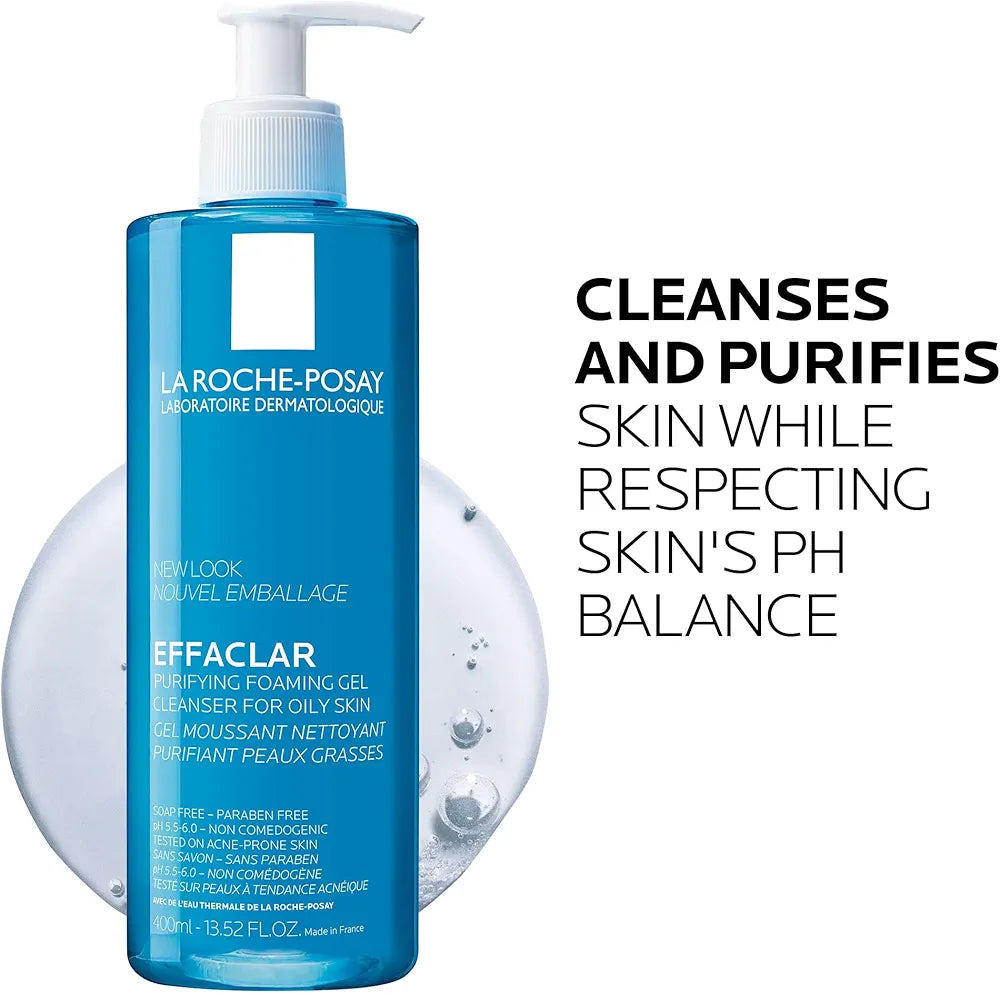 La Roche-Posay Effaclar Purifying Foaming Gel Facewash – 400 ML