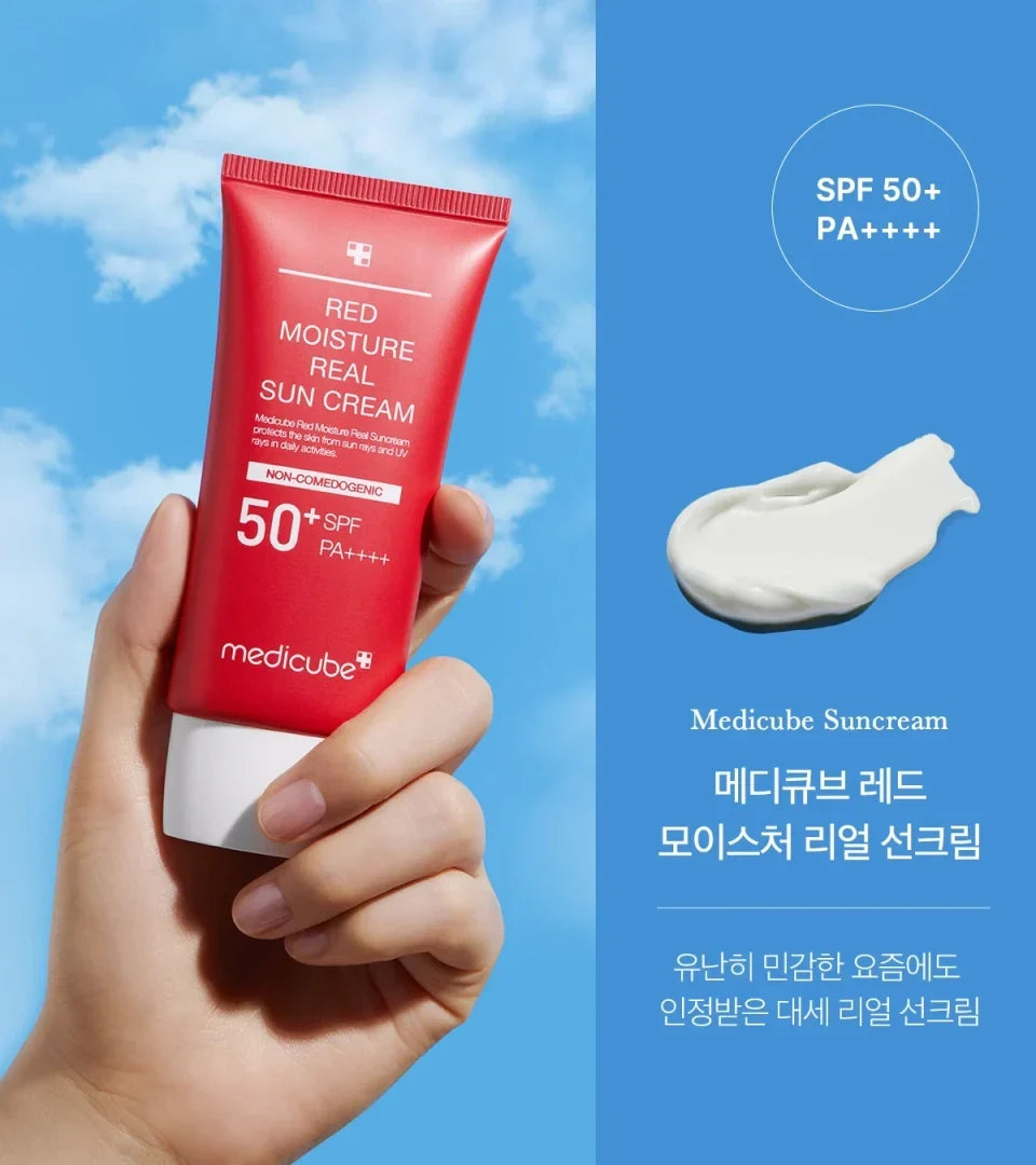 MEDICUBE Red Moisture Real Sun Cream 50ml SPF50+ PA+++