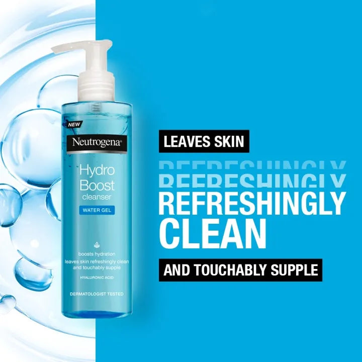 Neutrogena Hydro Boost Cleanser Water Gel Normal to Dry Skin 200𝗆𝗅