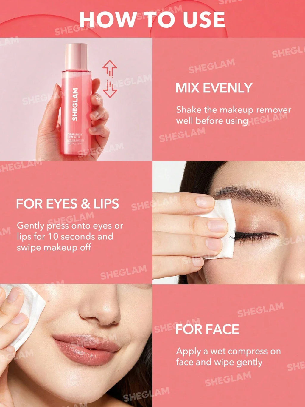 Sheglam Clear Away Eye & Lip Makeup Remover