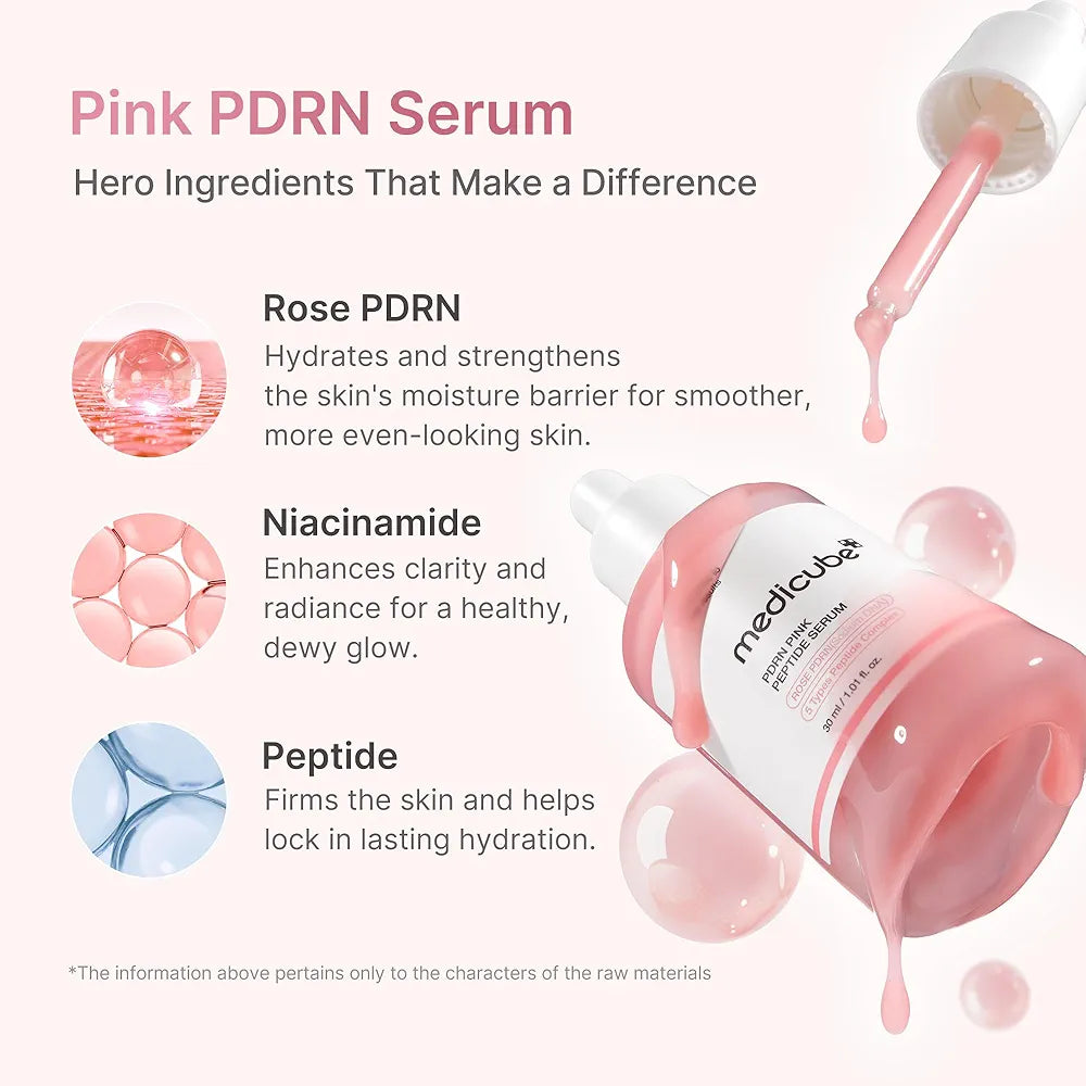 Medicube PDRN Pink Peptide Serum – Revitalize & Glow 30 ML✨