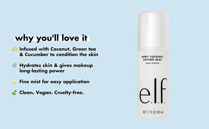 ELF Dewy Coconut Setting Spray Mist 80 ML