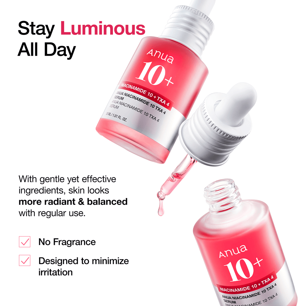 Anua Niacinamide 10% + TXA 4% Dark spot Serum. (New and Latest Packaging). 30 ML