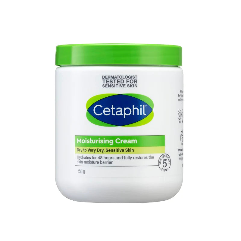 Cetaphil Moisturising Cream Jar 550g , Sensitive Skin, Dry to Very Dry