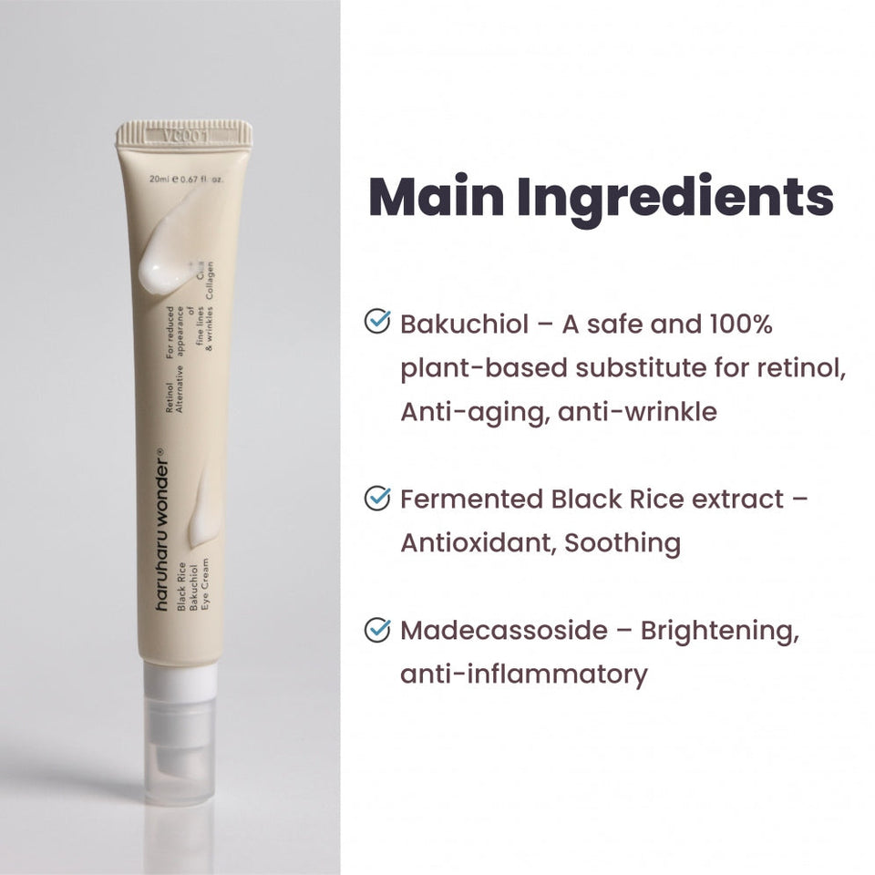 HARUHARU Wonder Black Rice Bakuchiol Eye Cream 20ml