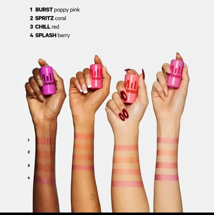 Milk Jelly Blush Makeup Lip Tint, Milk Jelly Tint, Jelly Blush Stick, 1 & 4Pcs Pack Available