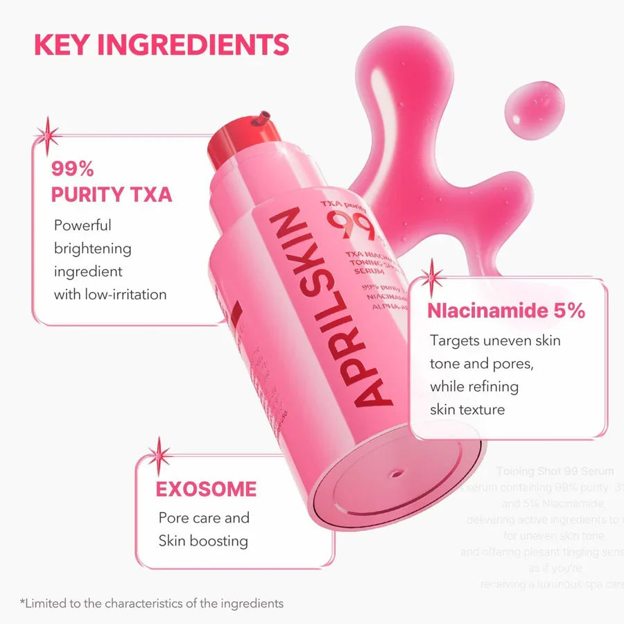 AprilSkin TXA Niacinamide Toning Shot 99 Spicule Serum