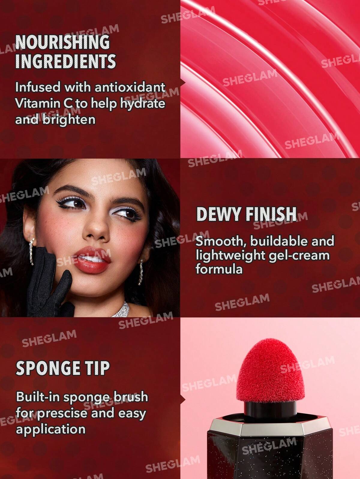 SHEGLAM Color Bloom Dewy Liquid Blush-Hollywood
