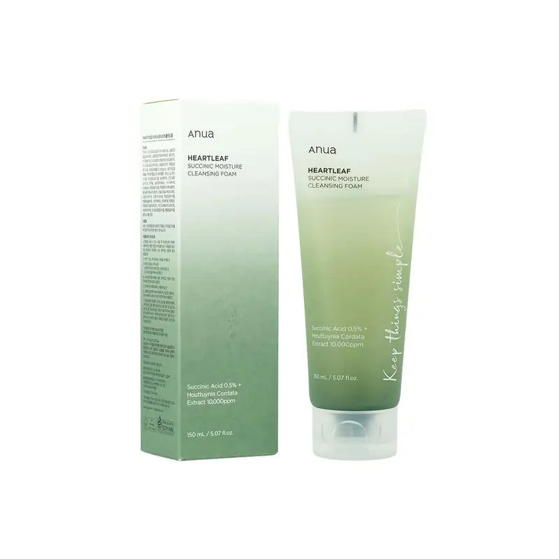 Anua – Heartleaf Succinic Moisture Cleansing Foam