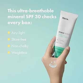 Hero Cosmetics Force Shield Superlight Sunscreen SPF 30