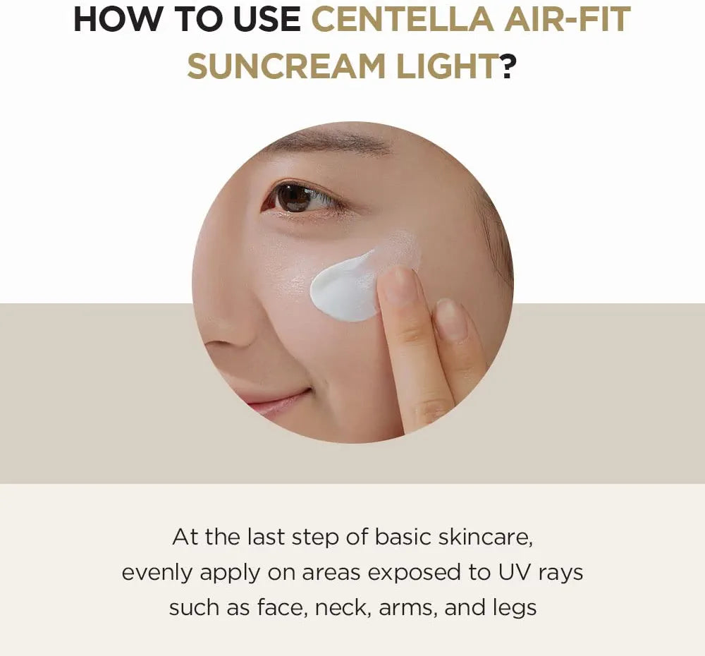 Skin 1004 Madagascar Centella Airfit Suncream spf 30 PA++++ for oily skin