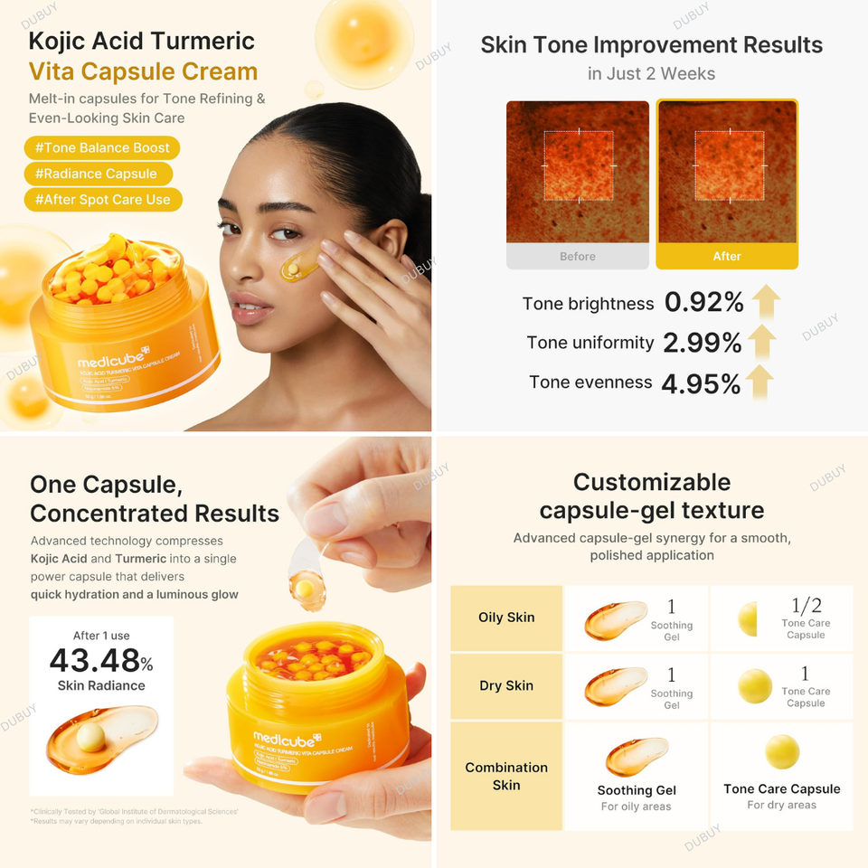 Medicube - Kojic Acid Turmeric Vita Capsule Cream