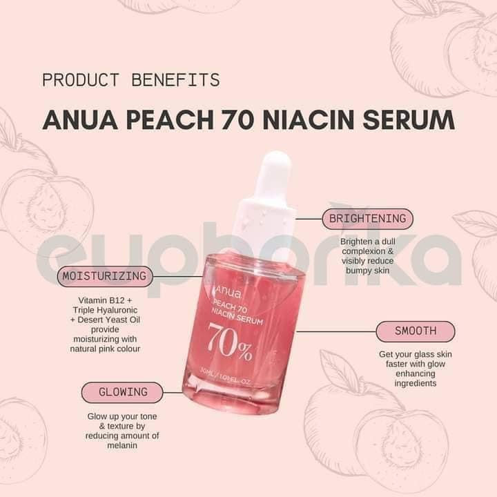 Anua Peach 70 Niacin Serum 30 Ml