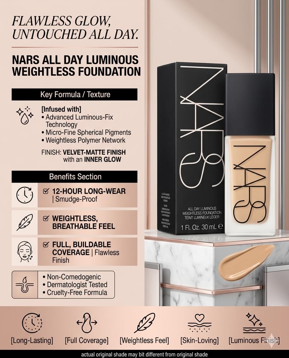 NARS All Day Luminous Weightless Foundation
