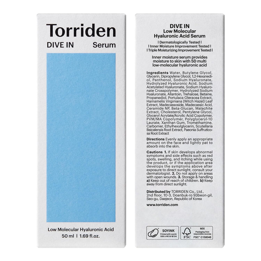 Torriden DIVE IN Low Molecular Hyaluronic Acid Serum 50ml
