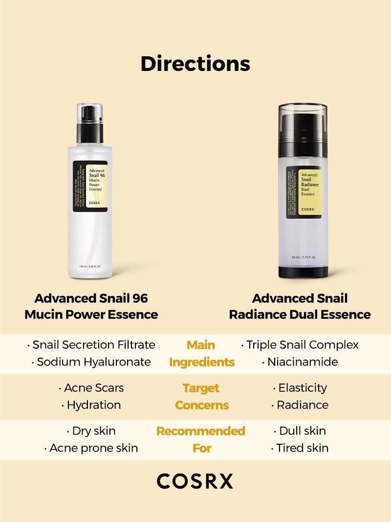 COSRX Advanced Snail Radiance Dual Essence – 80 ml