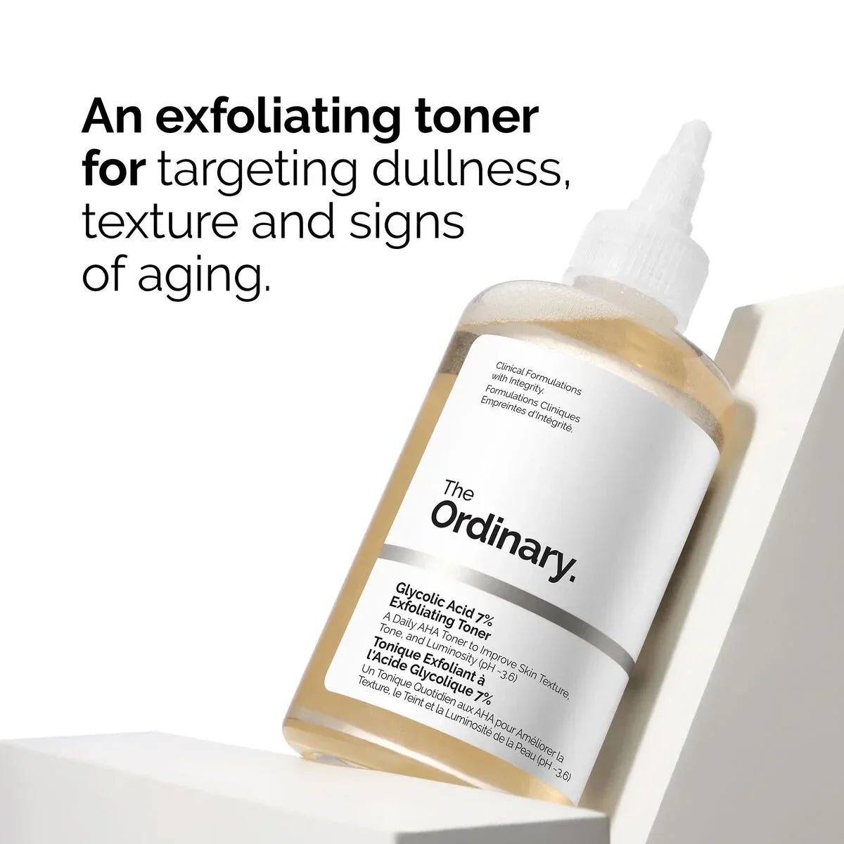 The Ordinary Glycolic Acid 7% Exfoliating Toner 240ml (Double Sticker)