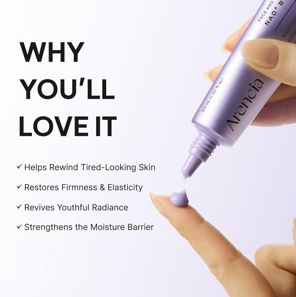 ARENCIA NAD+ Serum Booster Shot with 5% NAD+ Complex & Resveratrol
