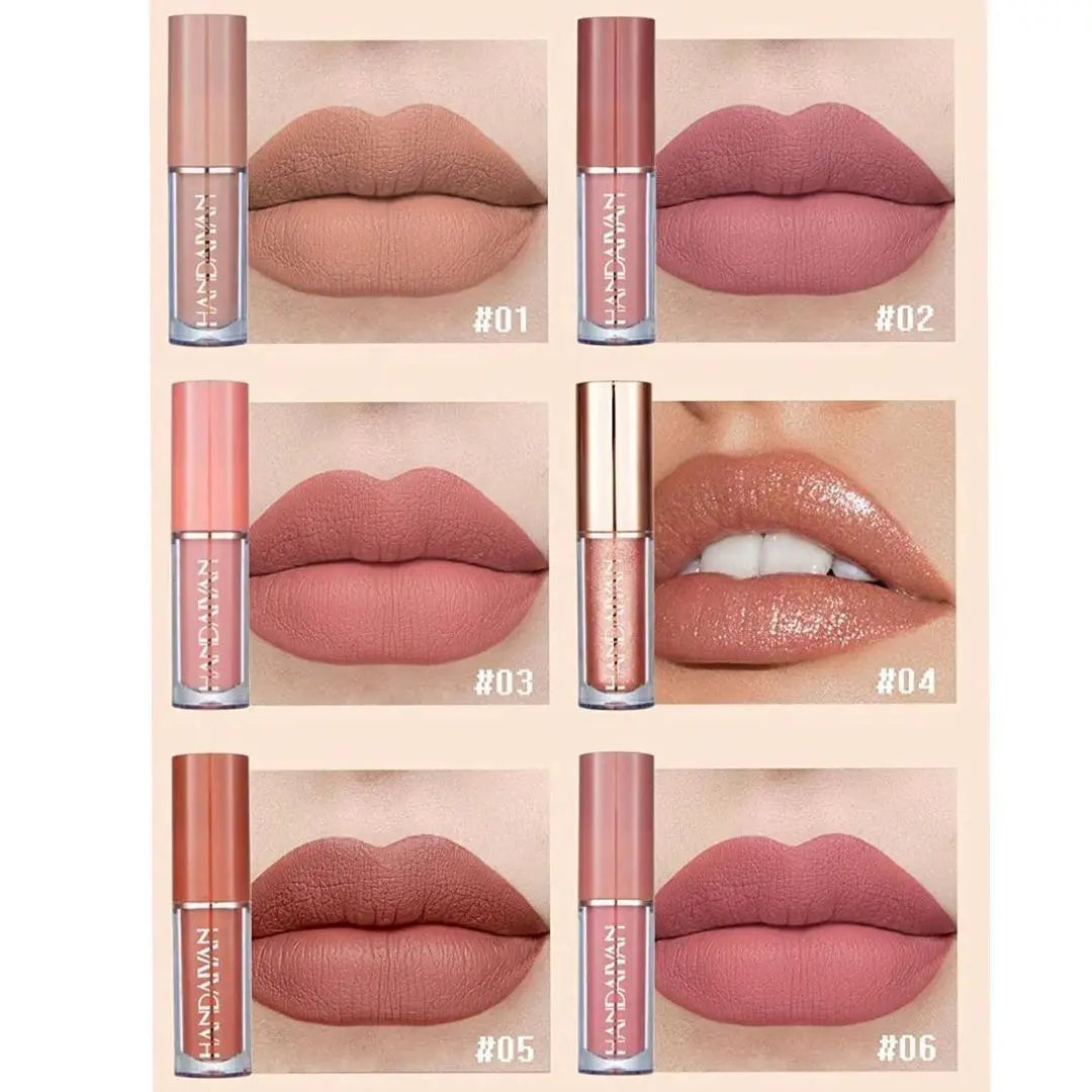 HANDAIYAN 12 Colors Matte Liquid Lipgloss Lipstick Set