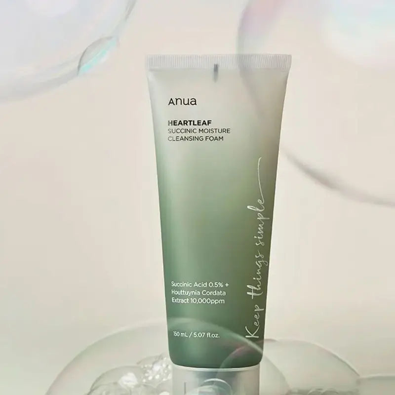 Anua – Heartleaf Succinic Moisture Cleansing Foam