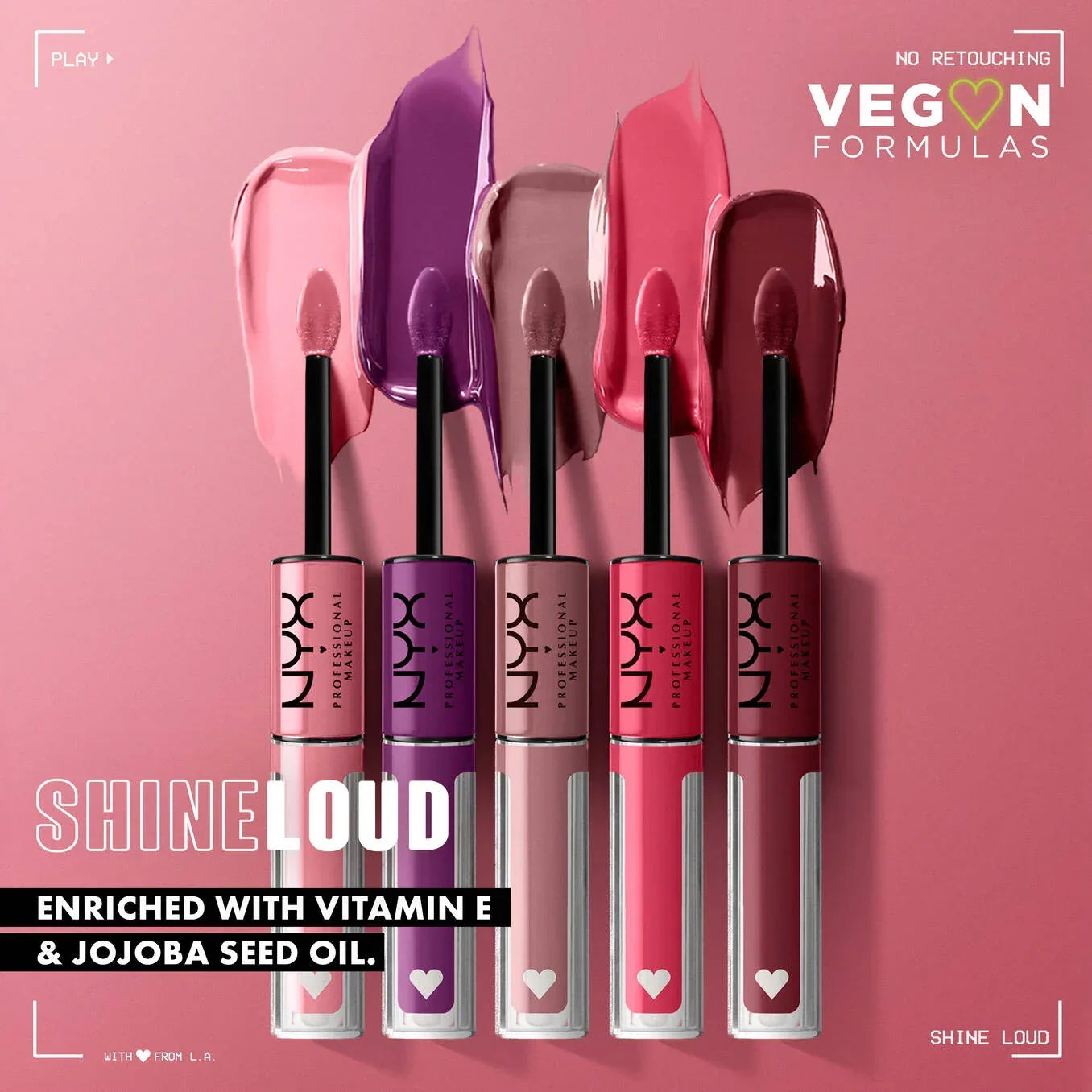 NYX Shine Loud™ Rebel in Red Lip Gloss buy each shade.