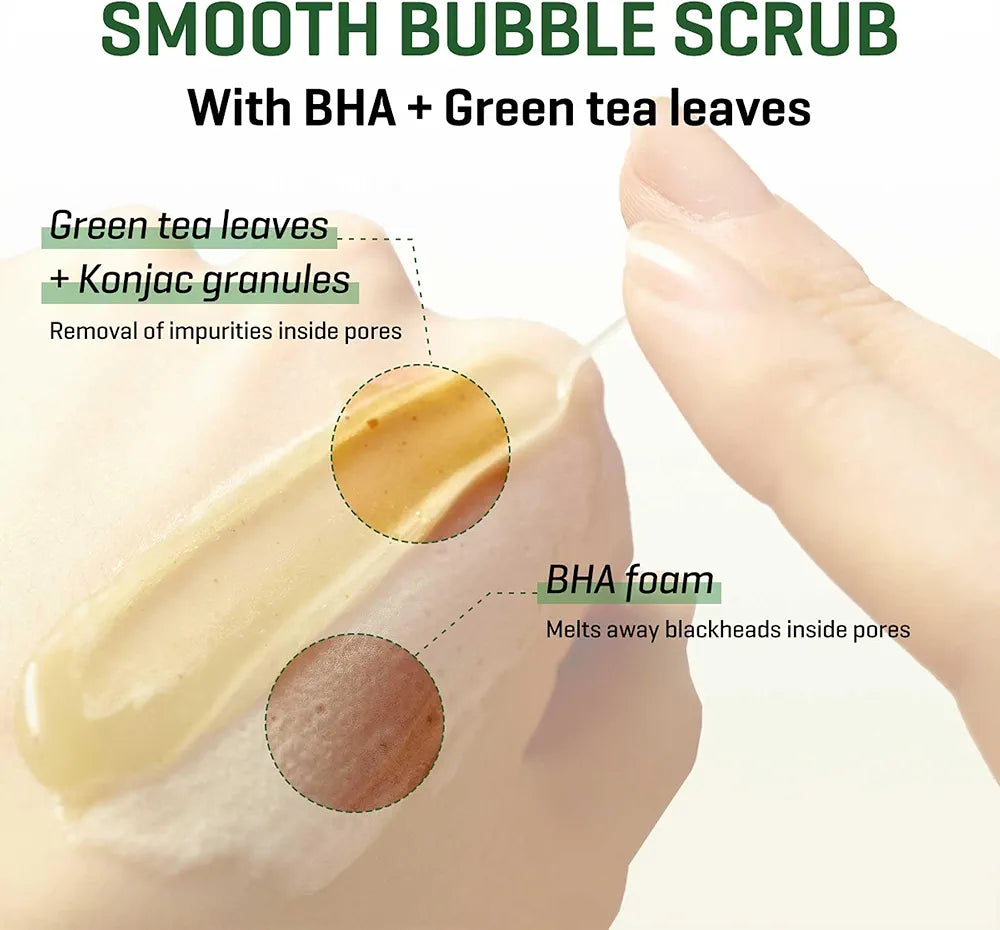 Some By Mi Bye Bye Blackhead 30 Days Miracle Green Tea tox Bubble Cleanser