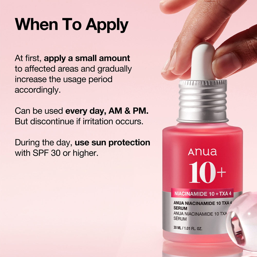 Anua Niacinamide 10% + TXA 4% Dark spot Serum. (New and Latest Packaging). 30 ML