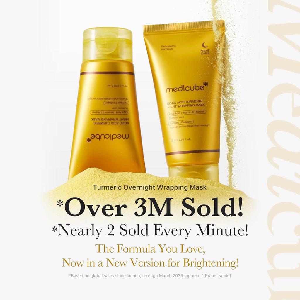 MEDICUBE Kojic Acid Turmeric Night Wrapping Mask